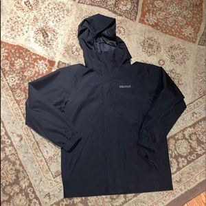 Marmot Boy's PreCip Rain Jacket Size Medium, Black